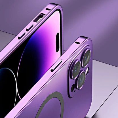 Magnetic Metal Case for iPhone 15 Pro Max – Sleek, Durable, Shockproof Design with MagSafe Compatibility 8