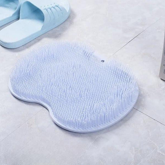 Massaging Back and Foot Shower Brush with Suction Cups – Exfoliating and Relaxing Body Cleanser 0