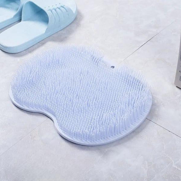 Massaging Back and Foot Shower Brush with Suction Cups – Exfoliating and Relaxing Body Cleanser 0