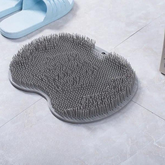 Massaging Back and Foot Shower Brush with Suction Cups – Exfoliating and Relaxing Body Cleanser 1