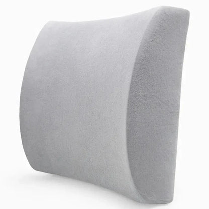 Memory Foam Lumbar Support Pillow for Office Chair and Car – Breathable Mesh Cover for Back Support and Comfort