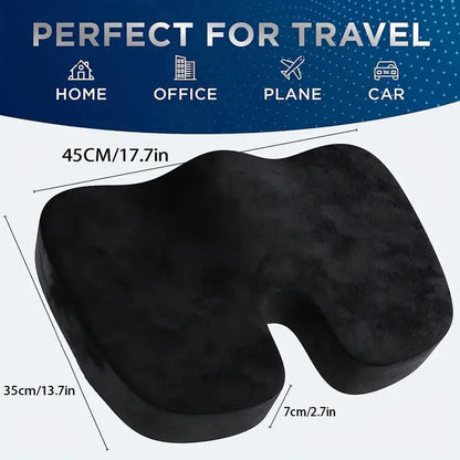 Memory Foam U-Shaped Travel Seat Cushion for Comfort and Support – Ergonomic, Portable Design for Car and Office Use