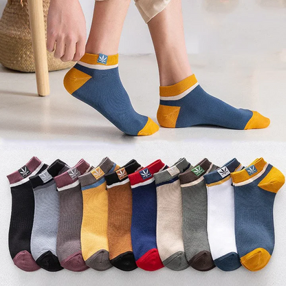 Men's Casual Low Cut Ankle Socks – 20 Pairs of Thin Cotton Sweat-Wicking Socks 0