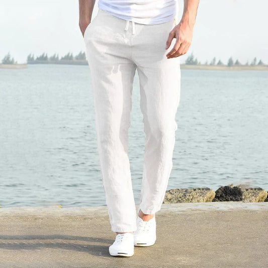 Men's Linen Pants – Breathable Casual Wear for Summer, Relaxed Fit, 100% Linen, Available in Multiple Colors 0
