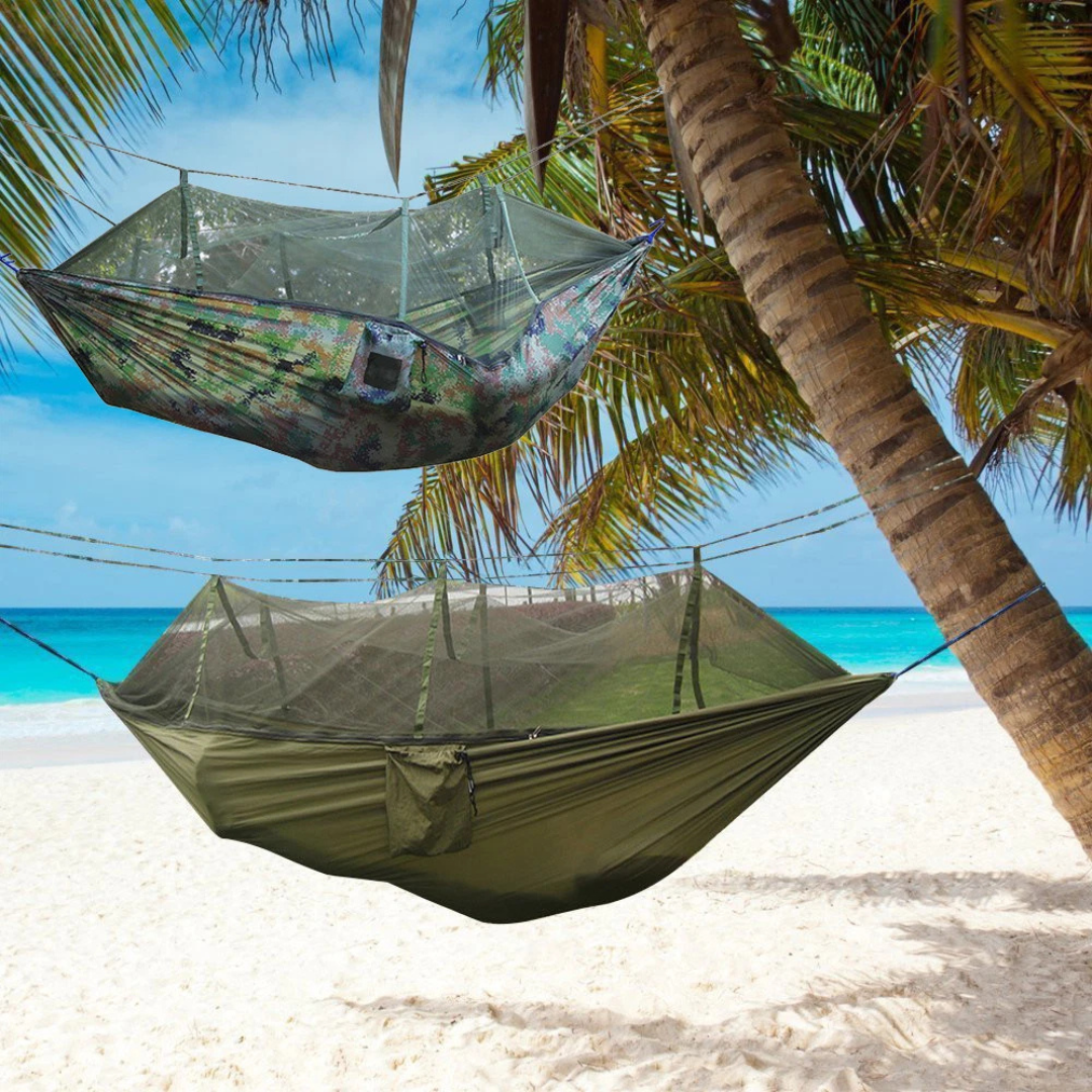 Military-Grade Camping Hammock with Mosquito Net – Lightweight Portable Backpacking Hammock for Outdoor Use 3