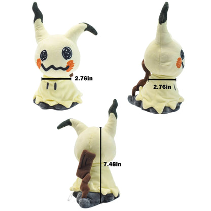 Mimikyu and Eevee Plush Toy – 7-Inch Soft Stuffed Animals for Kids, Cuddly Plushies for Anime Fans