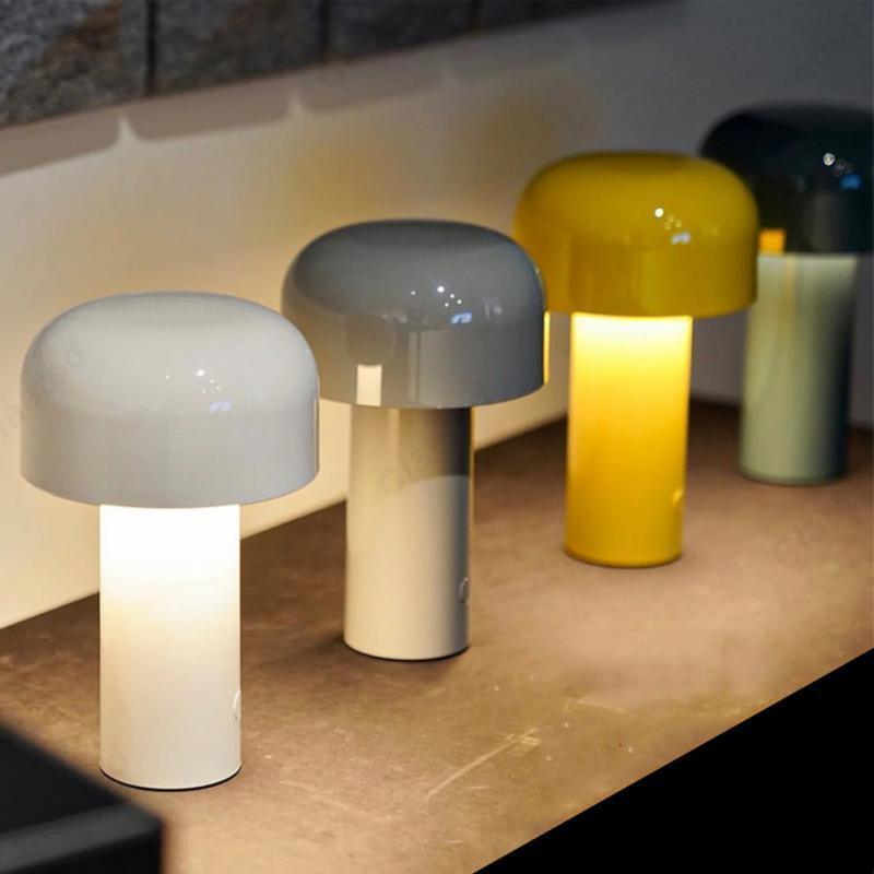 Mini Mushroom LED Lamp with Adjustable Brightness – Colorful Design for Desk or Nightstand 5