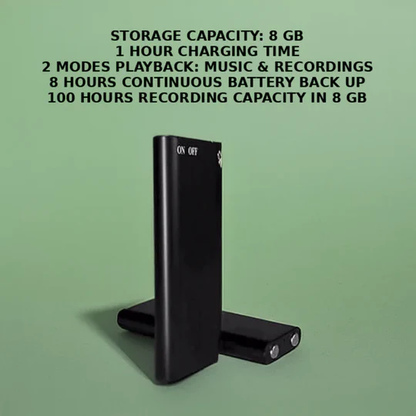 Mini Voice-Activated Recorder with 32GB Storage and 30-Hour Battery Life – Compact and Discreet Audio Device 1