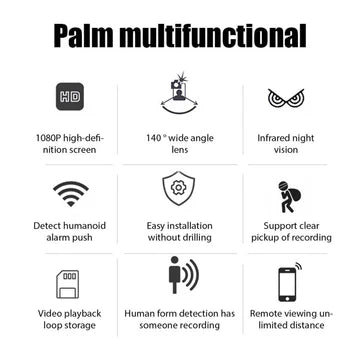 Mini WiFi Camera with Night Vision – 1080P HD Security Camera for Home Monitoring 2