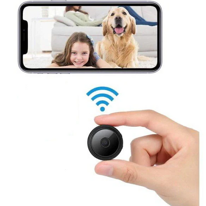 Mini Wireless Security Camera with 1080P HD Video, Night Vision, and Live Streaming for Indoor and Outdoor Use 0