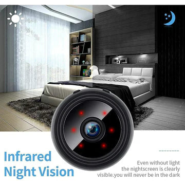 Mini Wireless Security Camera with 1080P HD Video, Night Vision, and Live Streaming for Indoor and Outdoor Use 2
