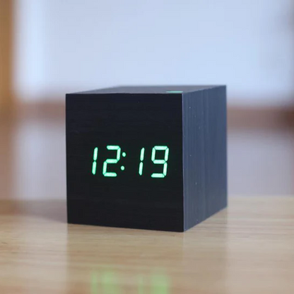 Modern Digital Wall Clock with Glowing Numerals – Minimalist Design, Compact Size for Home or Office 2