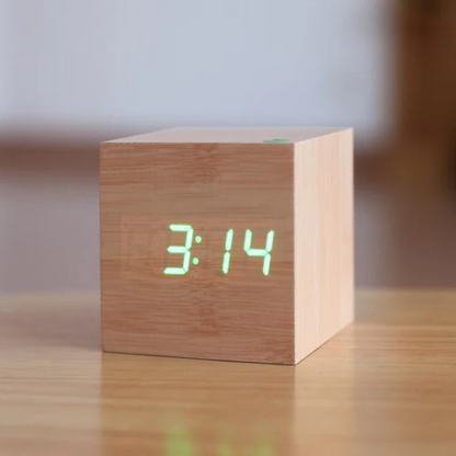 Modern Digital Wall Clock with Glowing Numerals – Minimalist Design, Compact Size for Home or Office 3