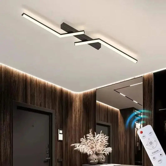 Modern LED Ceiling Light with Adjustable Brightness – Energy-Efficient Linear Design for Home and Office 1