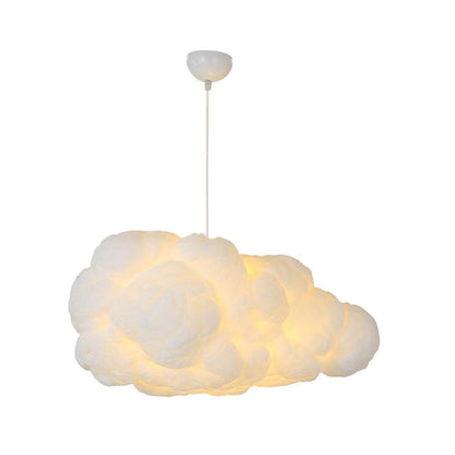 Modern White Pendant Light with Dual Shades for Bedroom Illumination 1