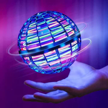 Motorized Galaxy Fly Orb Boomerang Toy with LED Lights – Perfect for Kids Ages 3 and Up 0