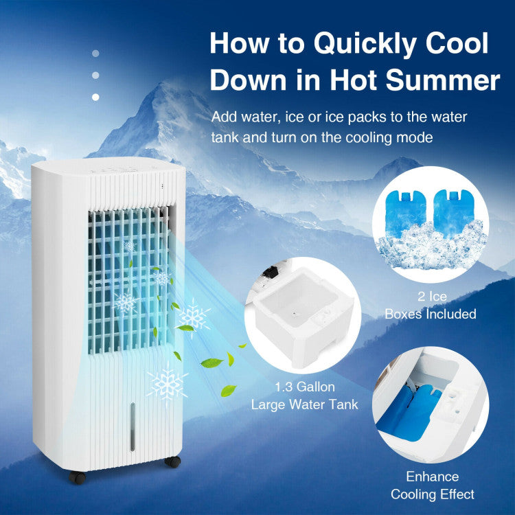 Multi-Mode Evaporative Air Cooler with Adjustable Speeds and Remote Control – Portable 3-in-1 Cooling System 7