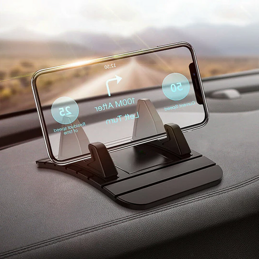 Non-Slip Car Phone Holder with Suction Base – Silicone Gel Dashboard Mount 0