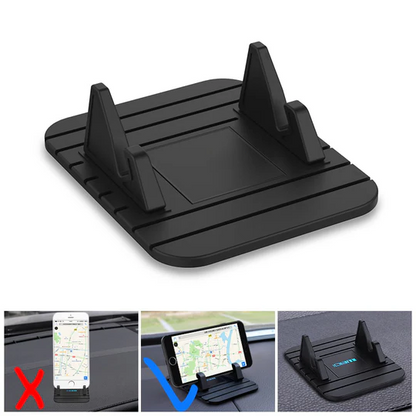 Non-Slip Car Phone Holder with Suction Base – Silicone Gel Dashboard Mount 1