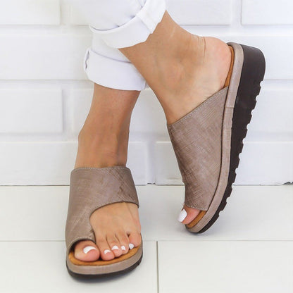Orthopedic Sandals with Arch Support – Comfortable Vegan Leather Footwear for Pain Relief-TRUZENIC