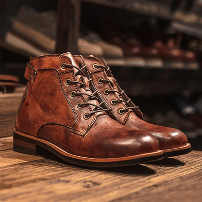 Orthopedic Leather Men's Boots – Comfortable, Durable, Stylish Design for Casual and Formal Wear 2