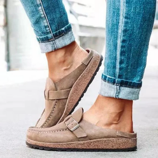 Orthopedic Women's Sandal Slippers with Chic Buckle Strap for Comfort and Style 0