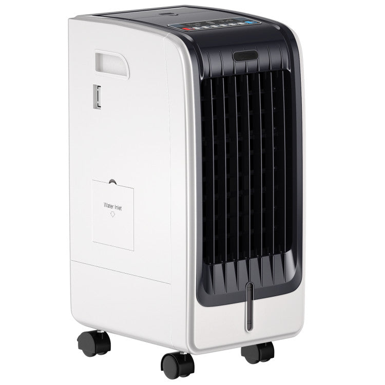 Portable Evaporative Cooler with 3-Speed Fan and 8-Hour Timer – Ideal for Home and Office 0
