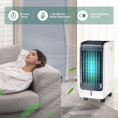 Portable Evaporative Cooler with 3-Speed Fan and 8-Hour Timer – Ideal for Home and Office 6