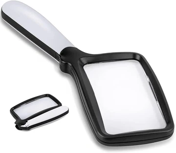 Portable LED Reading Magnifier with 3x Optical Lens – Foldable Design for Easy Use 0