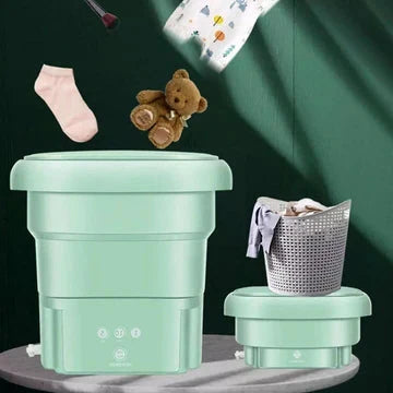 Portable Mini Folding Washing Machine with Spin Cycle – Compact and Lightweight for Travel 3