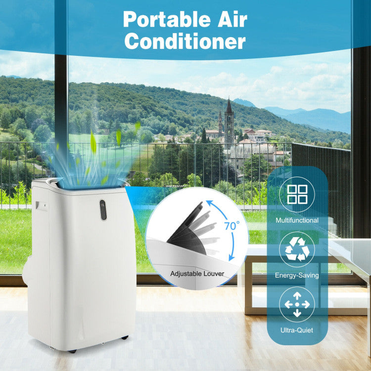 Portable Smart Air Conditioner with 12000 BTU Cooling – WiFi-Enabled, Remote Control, Ideal for Rooms up to 450 sq. ft. 1