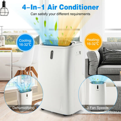 Portable Smart Air Conditioner with 12000 BTU Cooling – WiFi-Enabled, Remote Control, Ideal for Rooms up to 450 sq. ft. 2