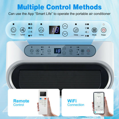 Portable Smart Air Conditioner with 12000 BTU Cooling – WiFi-Enabled, Remote Control, Ideal for Rooms up to 450 sq. ft. 5