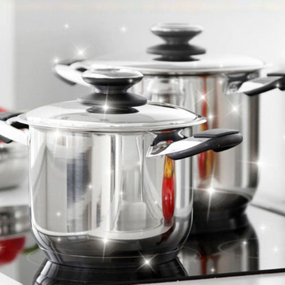 Powerful Cleaning Powder for Stainless Steel and Cookware – Rust and Grease Remover, No-Scrub Formula, Eco-Friendly 250g Jars 1