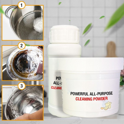 Powerful Cleaning Powder for Stainless Steel and Cookware – Rust and Grease Remover, No-Scrub Formula, Eco-Friendly 250g Jars 2