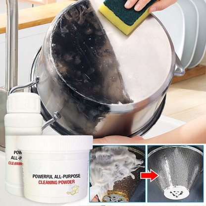 Powerful Cleaning Powder for Stainless Steel and Cookware – Rust and Grease Remover, No-Scrub Formula, Eco-Friendly 250g Jars 3