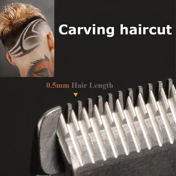 Professional Cordless Hair Clippers Set with Adjustable Taper Lever and Ceramic Blades 4
