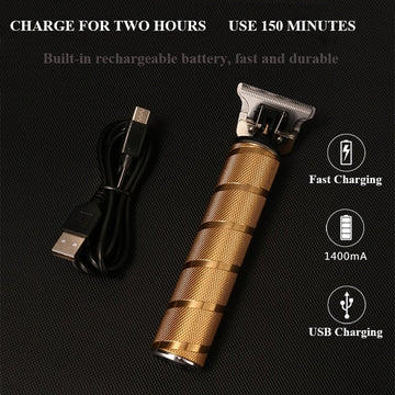 Professional Cordless Hair Clippers Set with Adjustable Taper Lever and Ceramic Blades 5