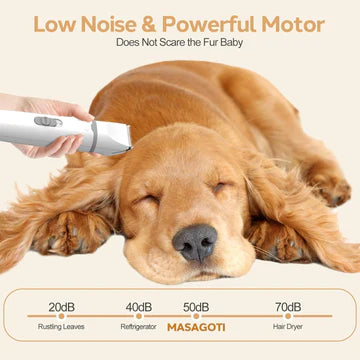 Professional Dog Grooming Clippers Kit with Titanium Ceramic Blades and Adjustable Guide Combs 6