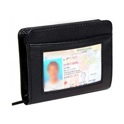Secure Lock Wallet with RFID Protection, Zip-Around Closure, Slim Leather Design – Holds Up to 36 Cards 2