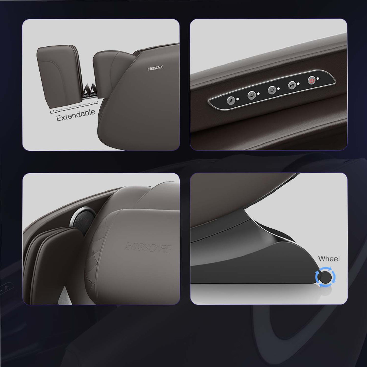 Smart Ergonomic Full Body Massage Chair with 6 Massage Modes and Heating Options 4