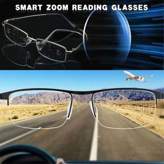 Smart Progressive Reading Glasses with Multi-Zone Lenses – Lightweight Anti-Glare Design for Clear Vision 4