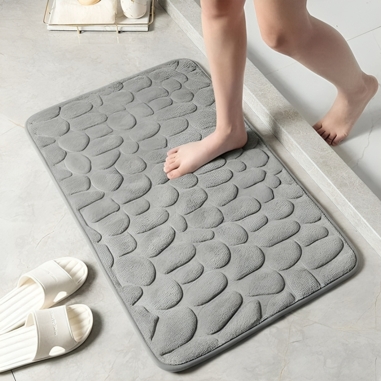 Soft Non-Slip Bath Mat with Quick-Dry Fabric – Comfortable Bathroom Rug 1