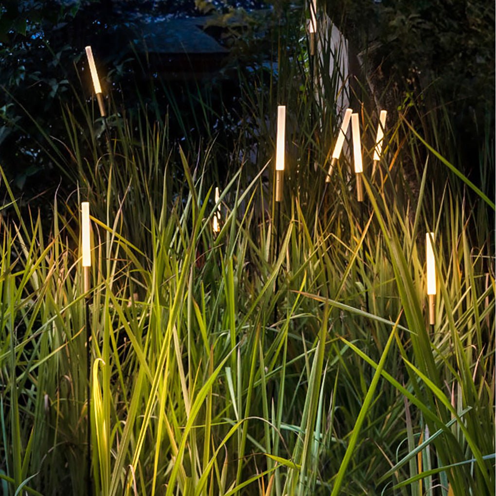 Solar Garden Lights - Waterproof LED Reed Outdoor Lanterns for Garden Decor - Set of 6, 12, 24, 36, or 48 5