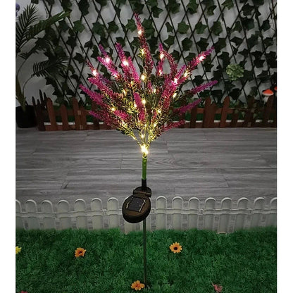 Solar LED Garden Flower Lights - Waterproof Lavender Design for Outdoor Décor 4