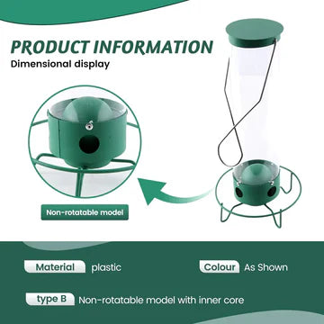 Squirrel-Proof Bird Feeder with Large Seed Reservoir and Sturdy Metal Construction 5