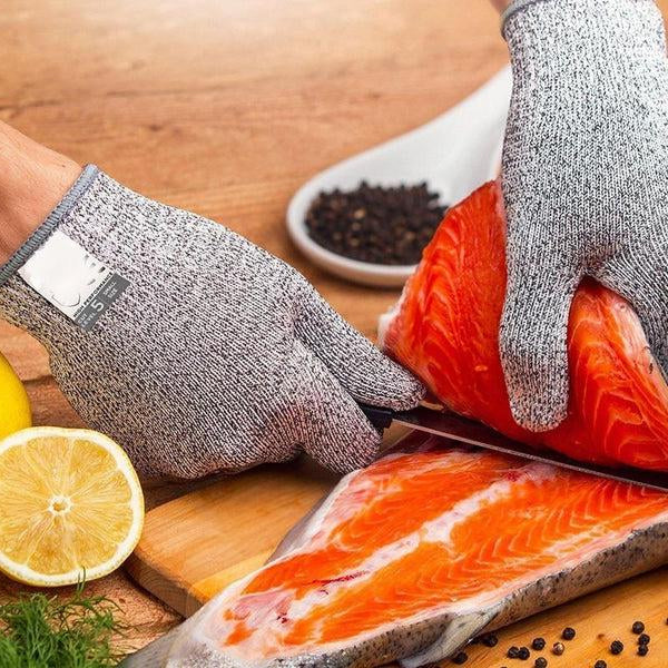 Stainless Steel Cut-Resistant Safety Gloves for Kitchen and Woodworking 2