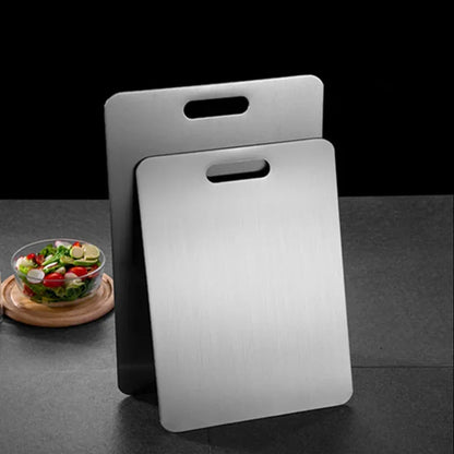 Stainless Steel Cutting Board – Durable Double-Sided Chopping Board for Safe Food Prep 2