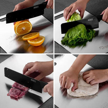 Stainless Steel Cutting Board – Durable Double-Sided Chopping Board for Safe Food Prep 4