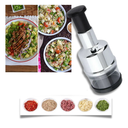 Stainless Steel Garlic Chopper with Ergonomic Design – Efficient Vegetable Cutter for Quick Meal Prep 2